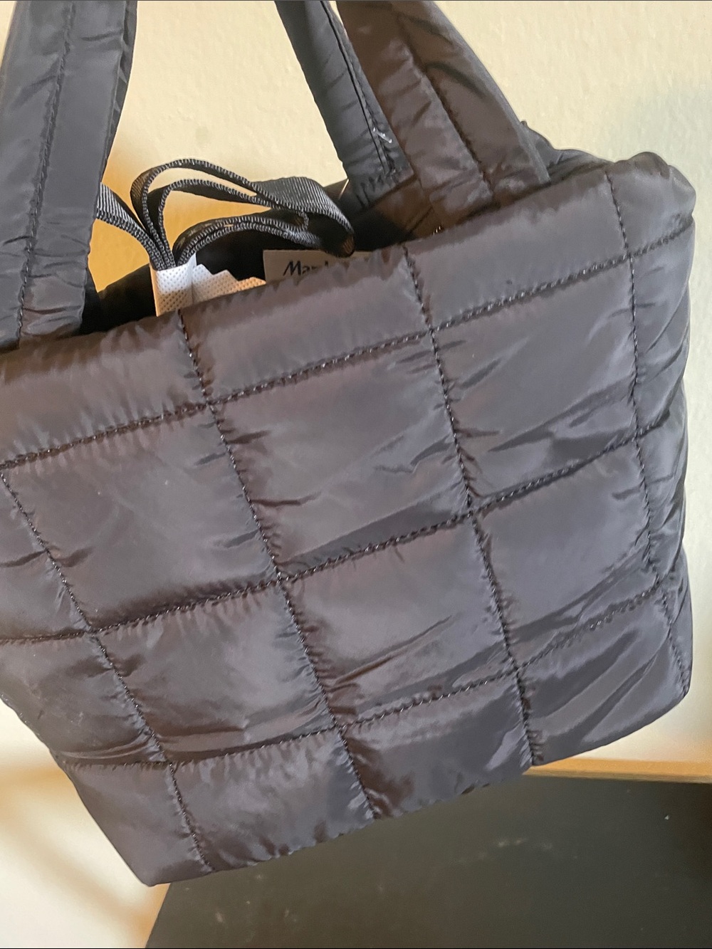 Reebok Black Quilted Strap Crossbody Bag View 5